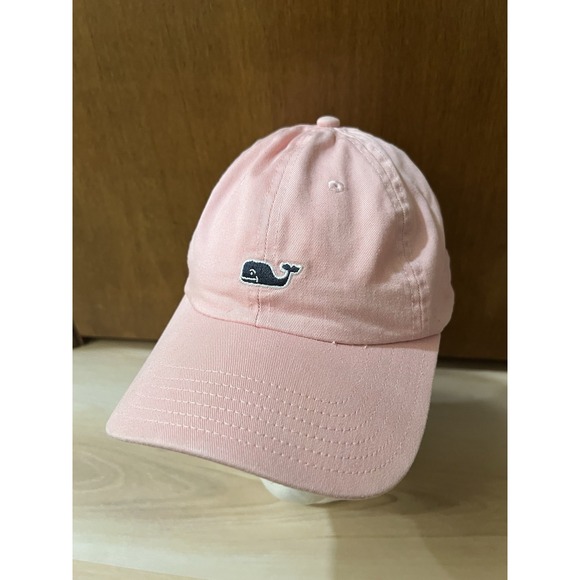 Vineyard Vines Classic Whale Logo Baseball‎ Hat Flamingo Pink Adjustable OSFA - Picture 1 of 6